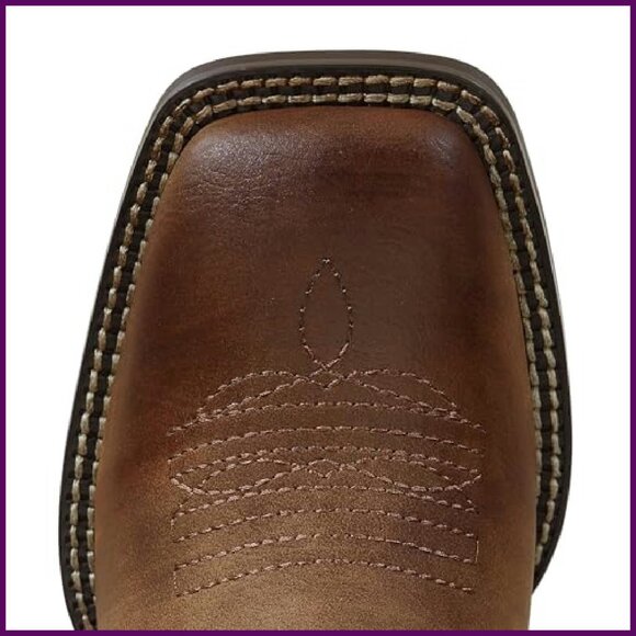 Wide Calf Square Toe Cowboy Boots Mid-Calf Western Boots Women's - Picture 5 of 8